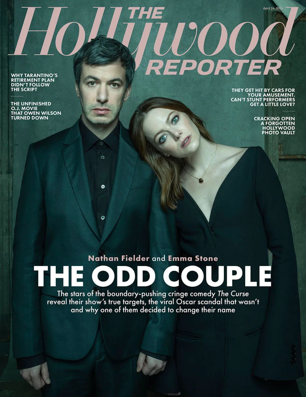 Emma Stone Featured in The Hollywood Reporter April 2024