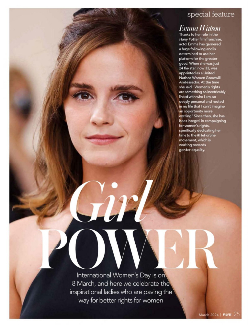 Emma Watson Featured in Woman & Home South Africa