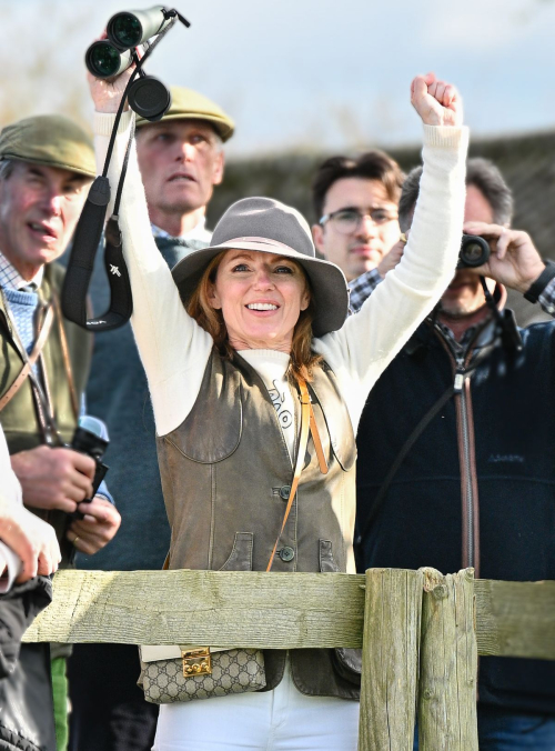 Geri Halliwell at Point to Point Races in Buckinghamshire