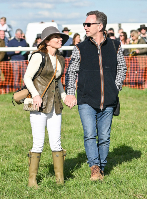 Geri Halliwell at Point to Point Races in Buckinghamshire 1