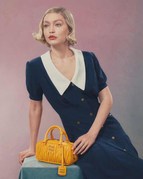 Gigi Hadid Stars in Miu Miu Handbag Campaign April 2024 3