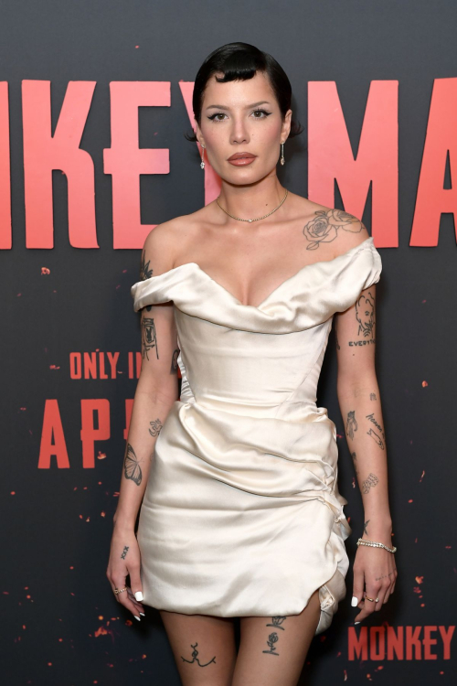 Halsey at Monkey Man Screening in Hollywood