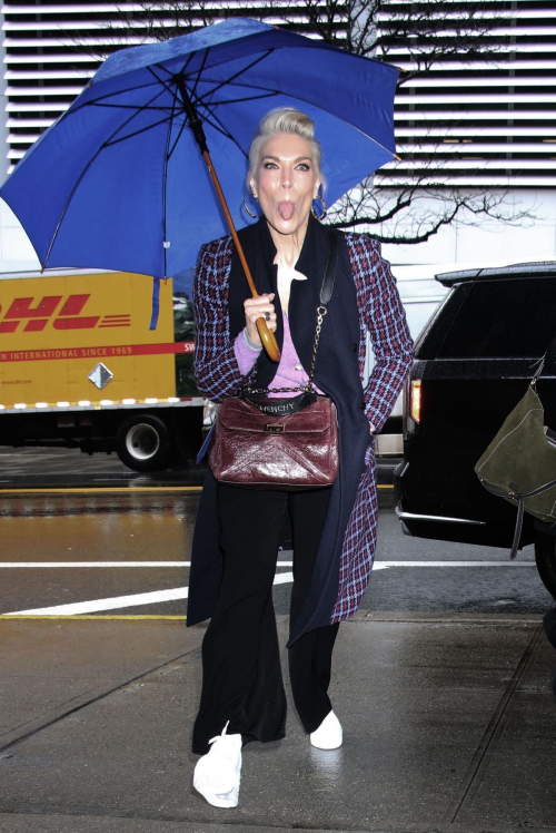 Hannah Waddingham Arrives at Drew Barrymore Show Interview in New York