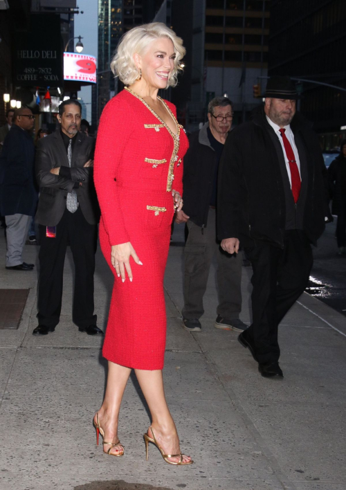 Hannah Waddingham Arrives at Late Show with Stephen Colbert in New York 5