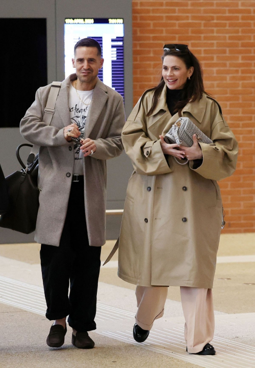 Hayley Atwell and Ned Wolfgang Kelly Arrive in Venice 2