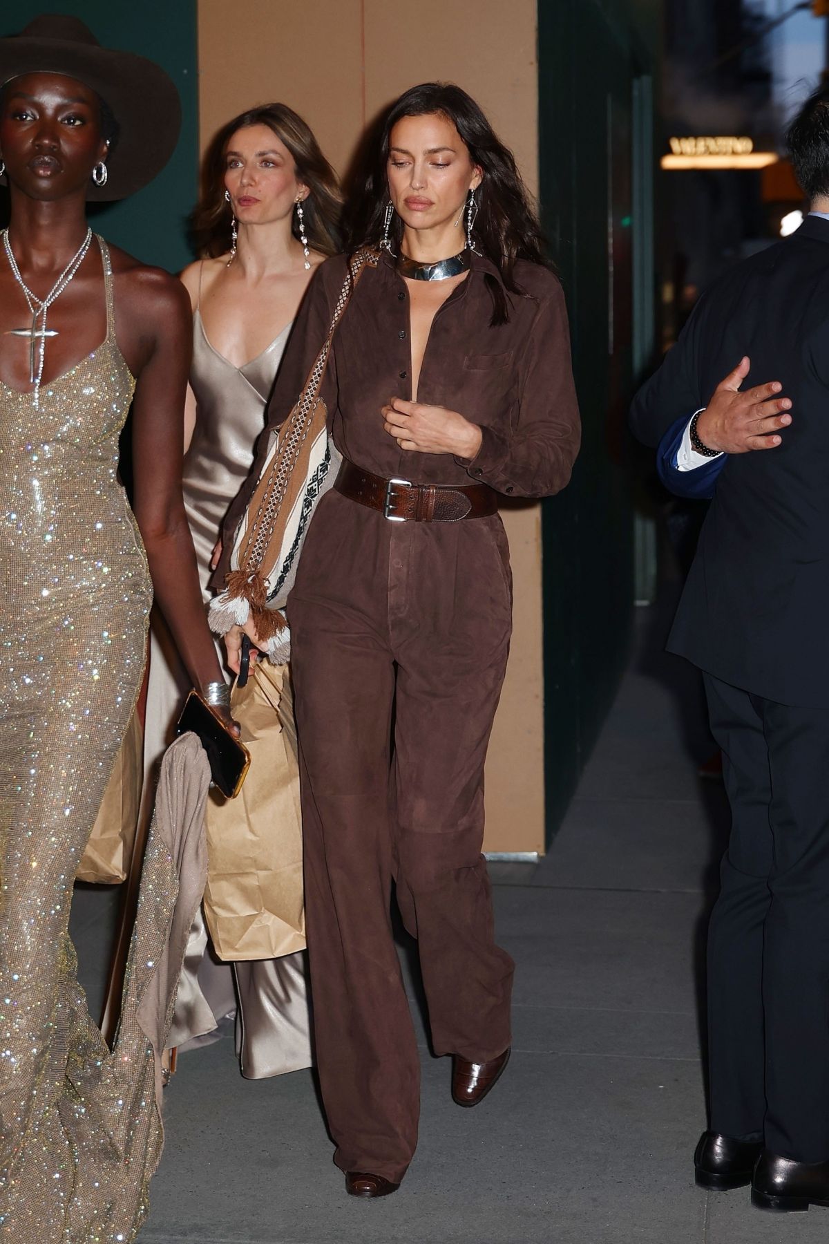 Irina Shayk at Ralph Lauren Fashion Show Afterparty in New York