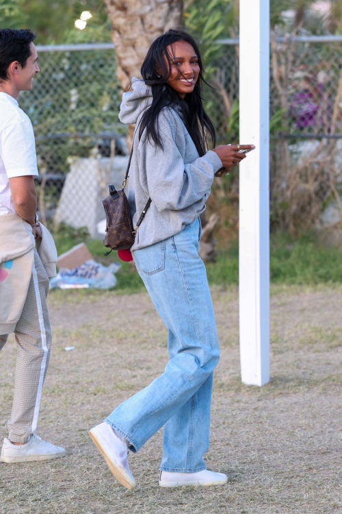 Jasmine Tookes Arrives at Coachella Festival 1