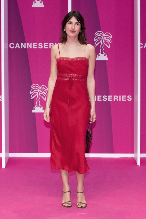 Jeanne Damas on the Pink Carpet at Canneseries IFF in Cannes 2