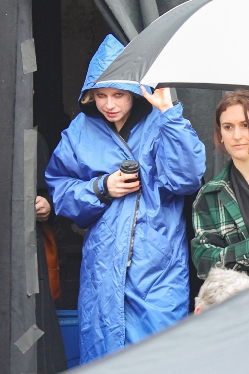 Jessie Buckley on the Set of The Bride Movie in New York 3