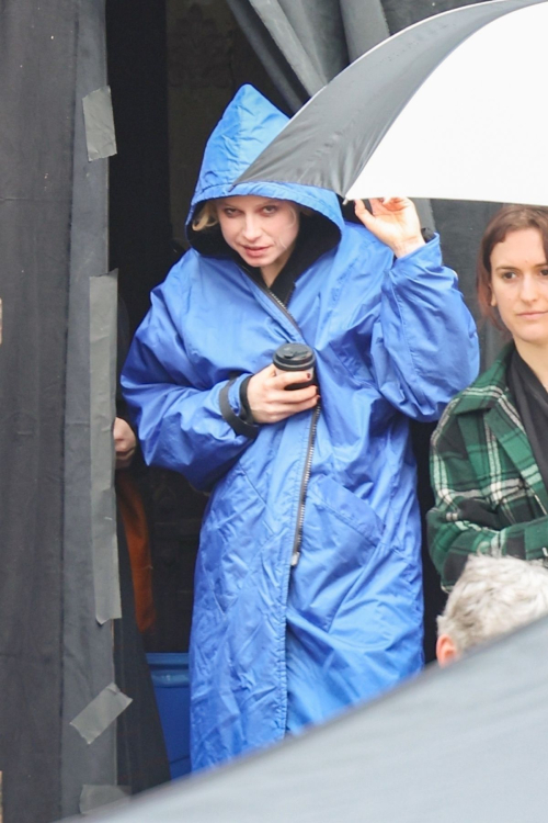 Jessie Buckley on the Set of The Bride Movie in New York 4