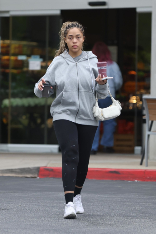 Jordyn Woods Visits Erewhon for a Smoothie in Calabasas 2