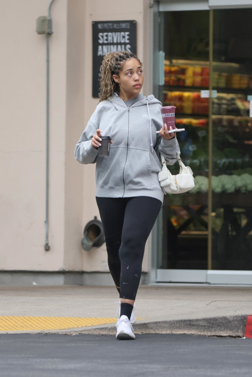 Jordyn Woods Visits Erewhon for a Smoothie in Calabasas 4