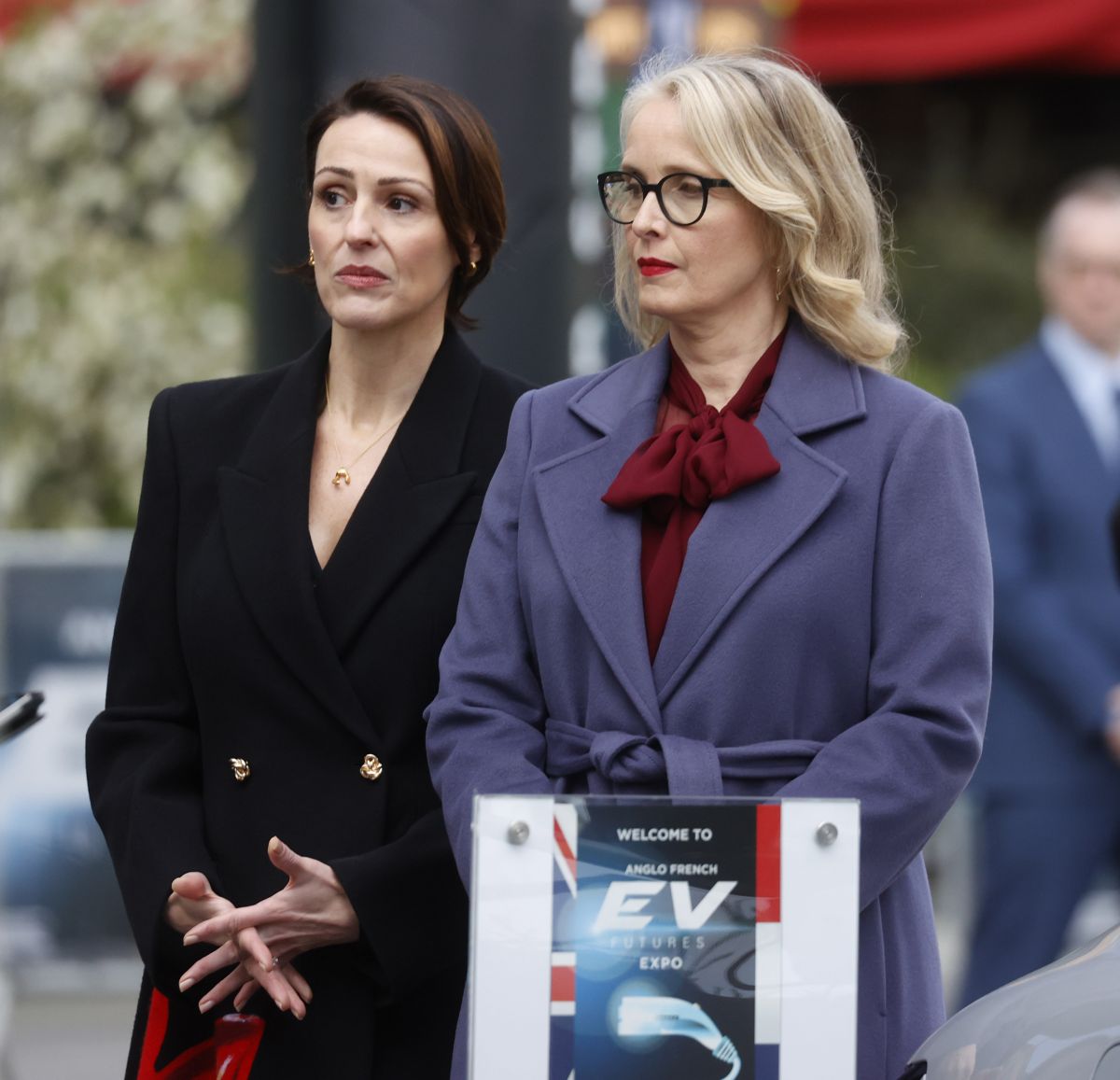 Julie Delpy and Suranne Jones on Set of Netflix Drama The Choice in London