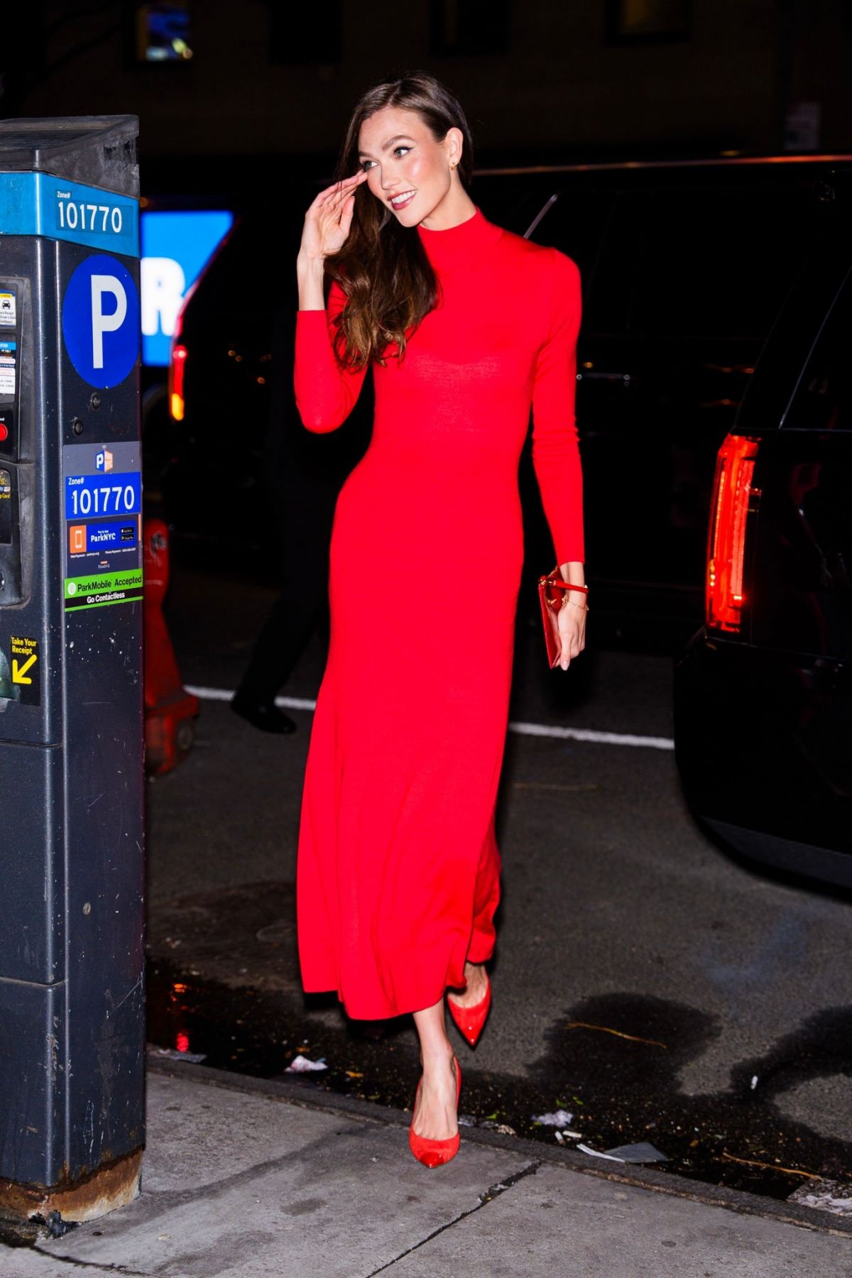 Karlie Kloss at Carolina Herrera Perfume Party