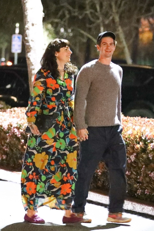 Kate Thomas and Andrew Garfield on Double Date with Phoebe Bridgers and Bo Burnham at Zinque in Malibu 5