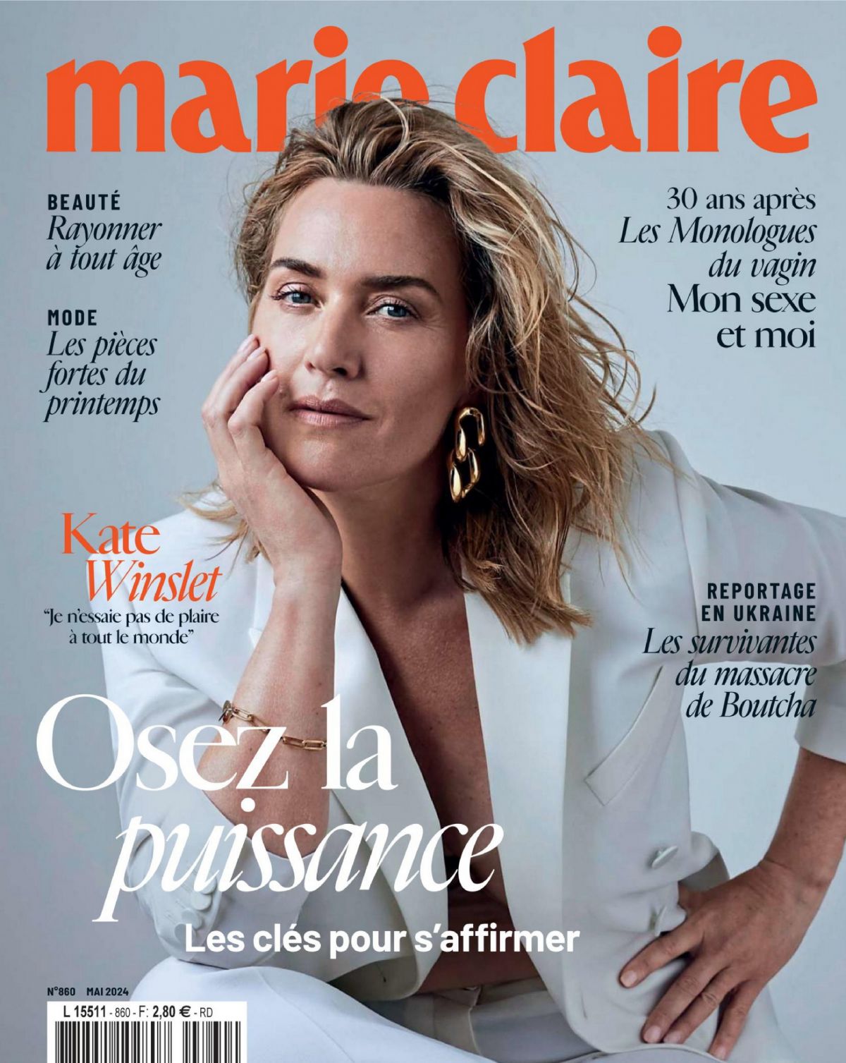 Kate Winslet Features in Marie Claire France May 2024 Issue