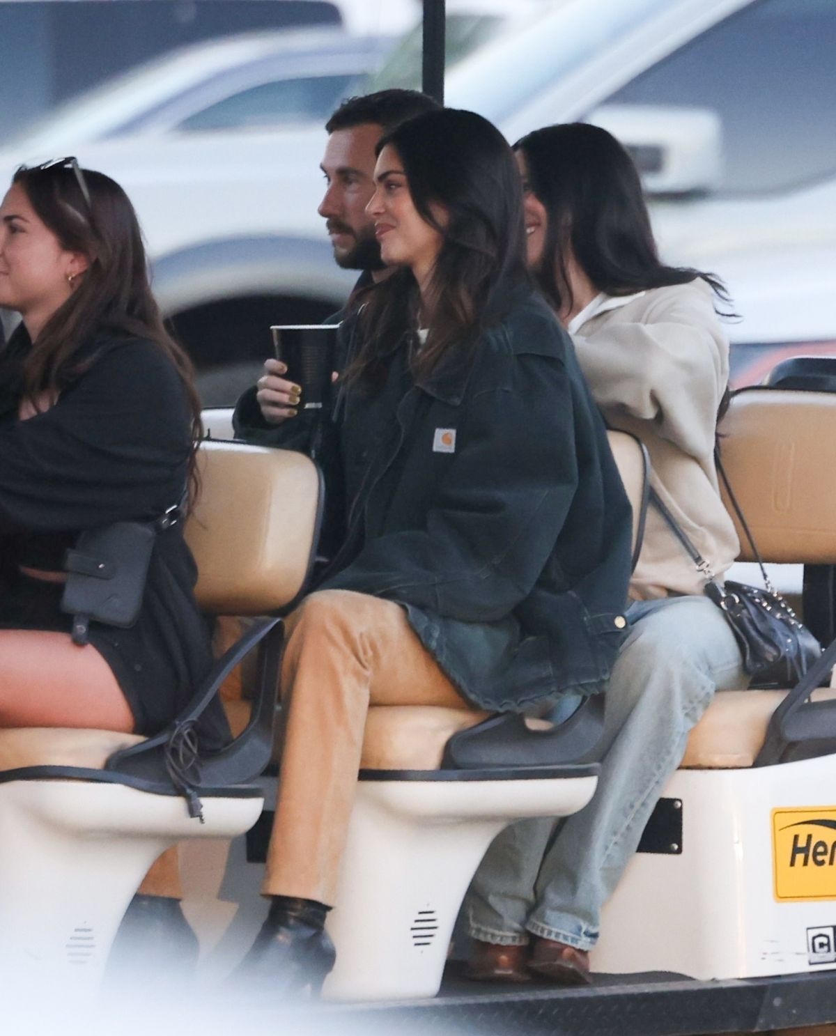 Kendall Jenner on a Golf Cart to Watch Morgan Wallen’s Stagecoach Set in Indio