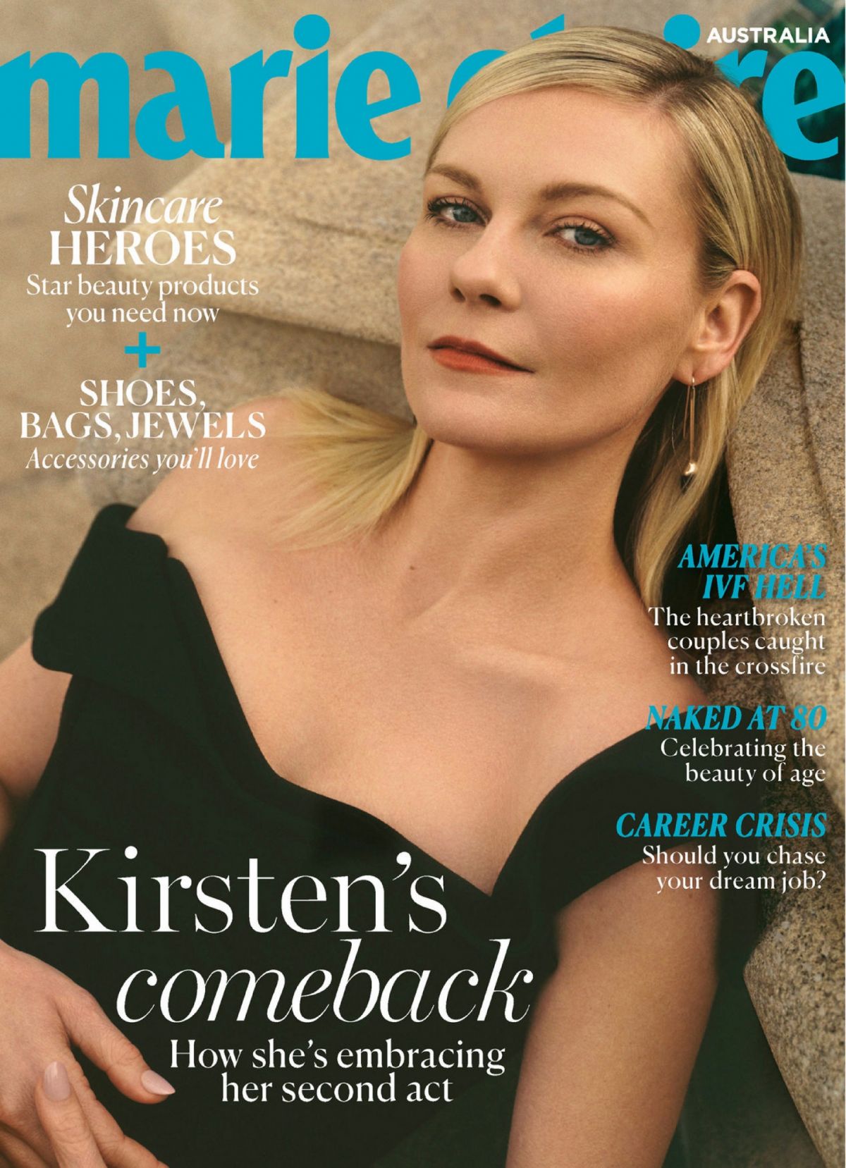 Kirsten Dunst Featured in Marie Claire Australia