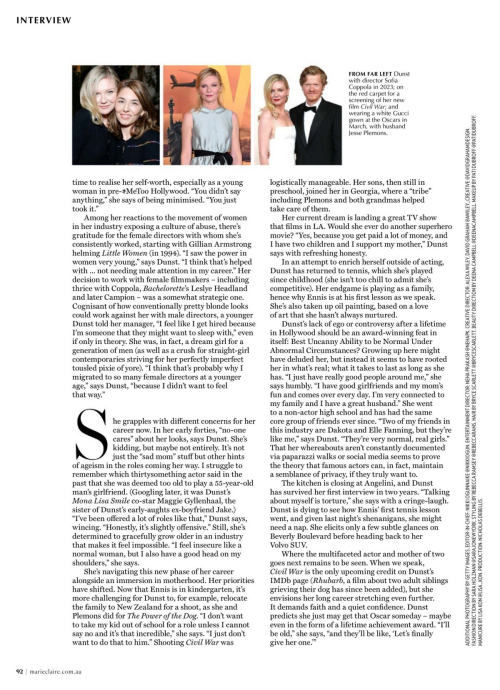 Kirsten Dunst Featured in Marie Claire Australia 2