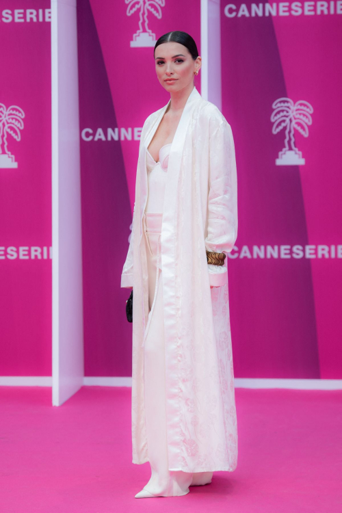 Kleofina Pnishi at Pink Carpet at 7th Canneseries International Festival in Cannes 2