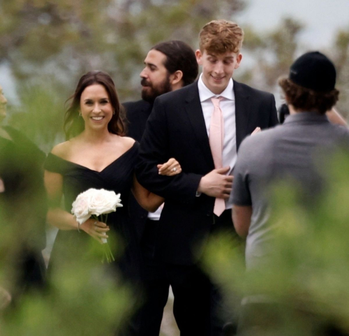 Lacey Chabert Attends Wedding of Kimberly J. Brown 6