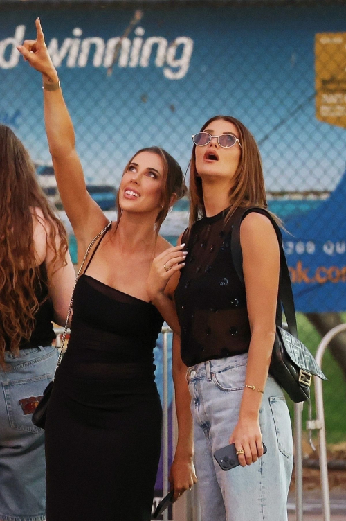 Lauren Dunn and Sara Mesa Arrive at Electric Island at Cottesloe Beach in Perth 2