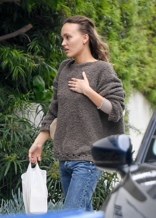 Lily Rose Depp Visits a Friend in Los Angeles