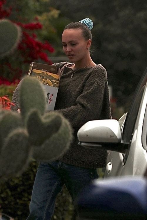 Lily Rose Depp Visits a Friend in Los Angeles 1