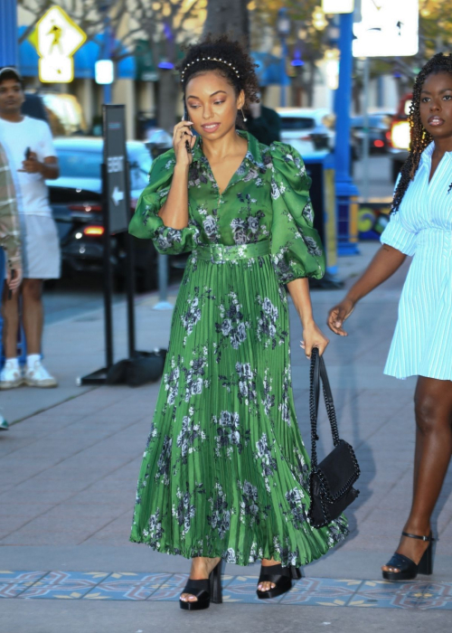 Logan Browning Spotted at Challengers Premiere in Los Angeles 4