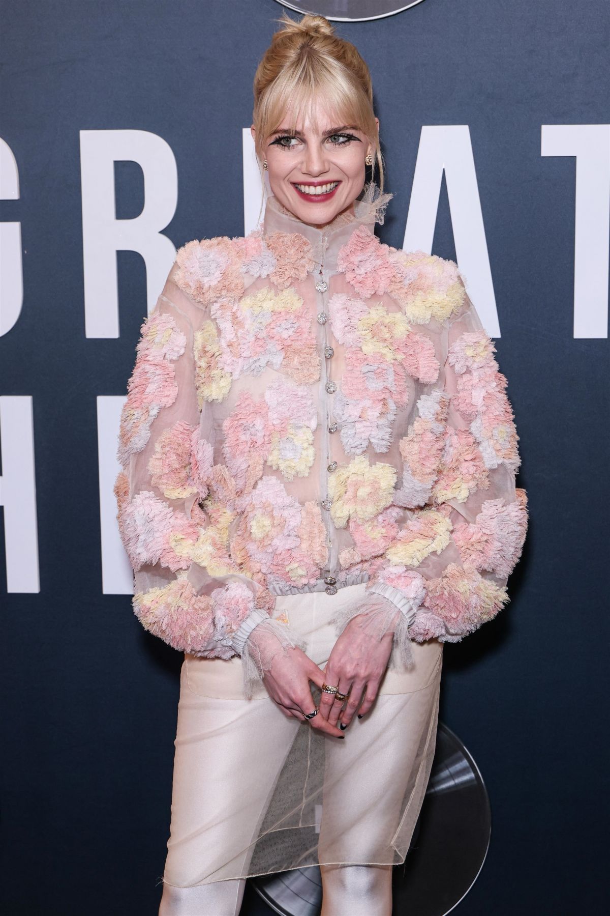 Lucy Boynton at The Greatest Hits Premiere in Los Angeles