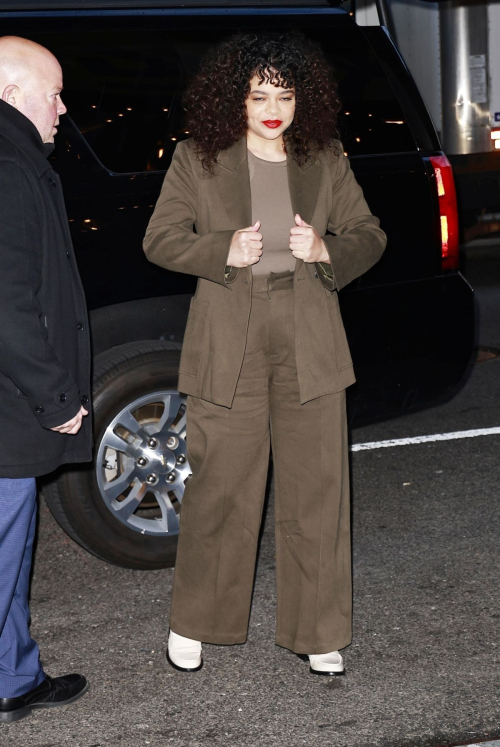 Lydia West Arrives at CBS Studios in New York 4