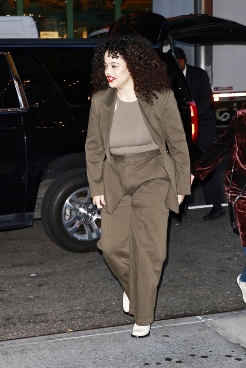 Lydia West Arrives at CBS Studios in New York 6