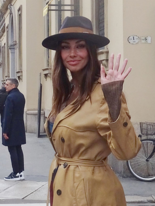 Madalina Ghenea Out Shopping at Damiani in Milan