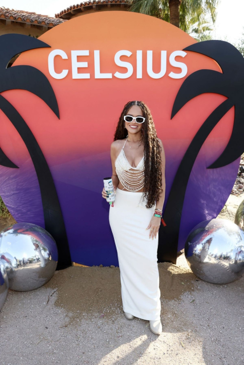 Madison Pettis at Celsius Cosmic Desert Event at Coachella 2