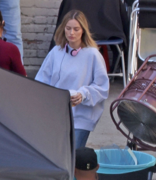 Margot Robbie On Set of A Big Bold Beautiful Journey in Los Angeles 4