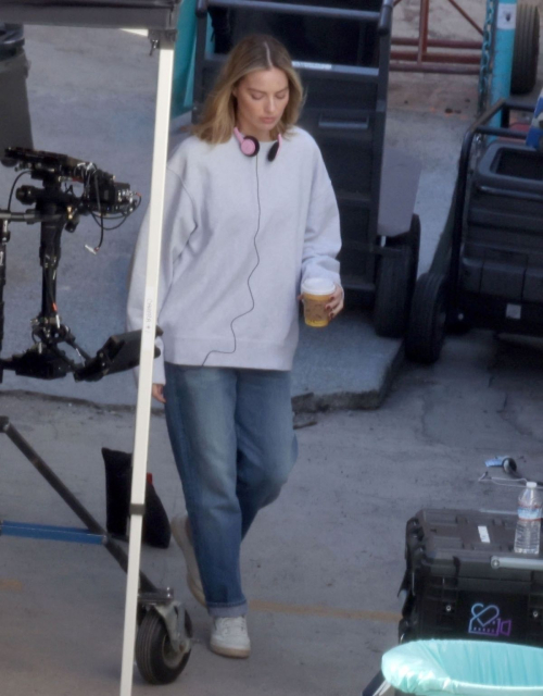 Margot Robbie On Set of A Big Bold Beautiful Journey in Los Angeles 5