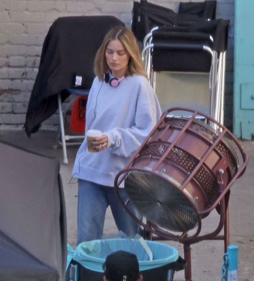 Margot Robbie On Set of A Big Bold Beautiful Journey in Los Angeles 6