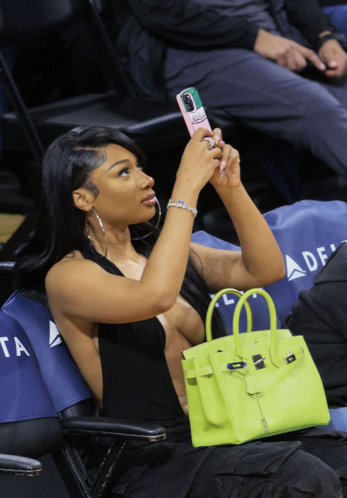 Megan Thee Stallion at LA Lakers vs Minnesota Timberwolves Game 3