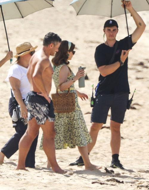 Michelle Keegan Filming with Warren Brown and Faye Marsay in Australia 1