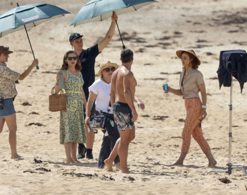 Michelle Keegan Filming with Warren Brown and Faye Marsay in Australia 4