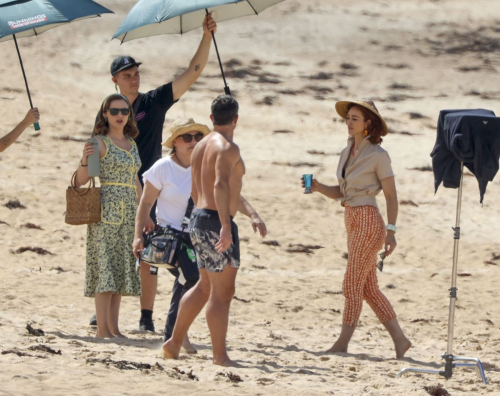 Michelle Keegan Filming with Warren Brown and Faye Marsay in Australia 6