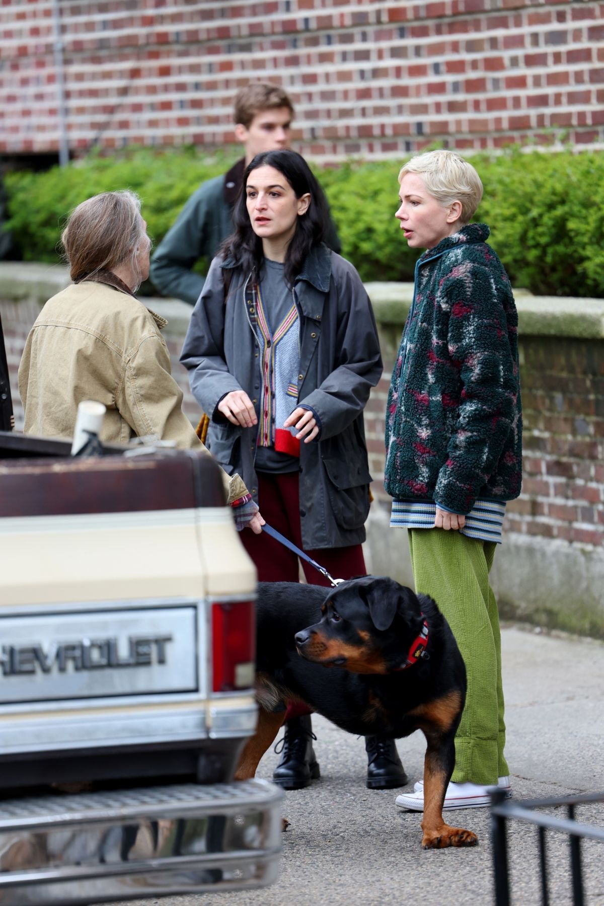 Michelle Williams and Jenny Slate On Set of Dying for Sex