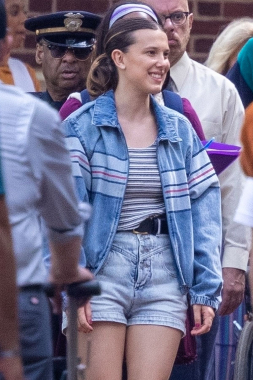 Millie Bobby Brown on the Set of The Electric State in Atlanta 1