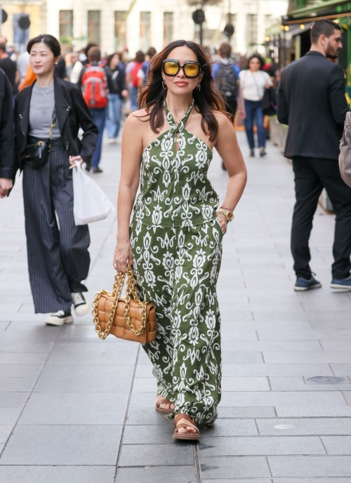 Myleene Klass Arrives at Smooth Radio in London