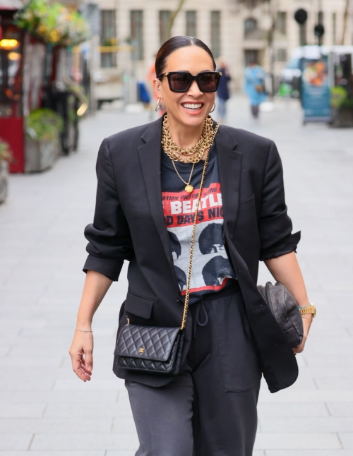 Myleene Klass Arrives at Smooth Radio Studio in London 1