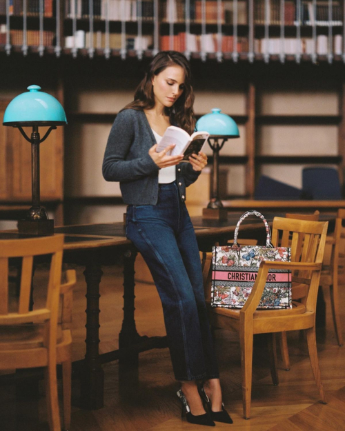 Natalie Portman at Dior Book Tote Club Event in Paris April 2024 9