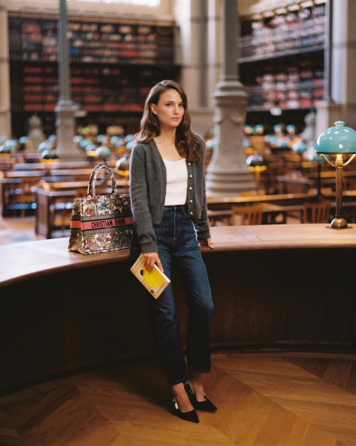 Natalie Portman at Dior Book Tote Club Event in Paris April 2024 8