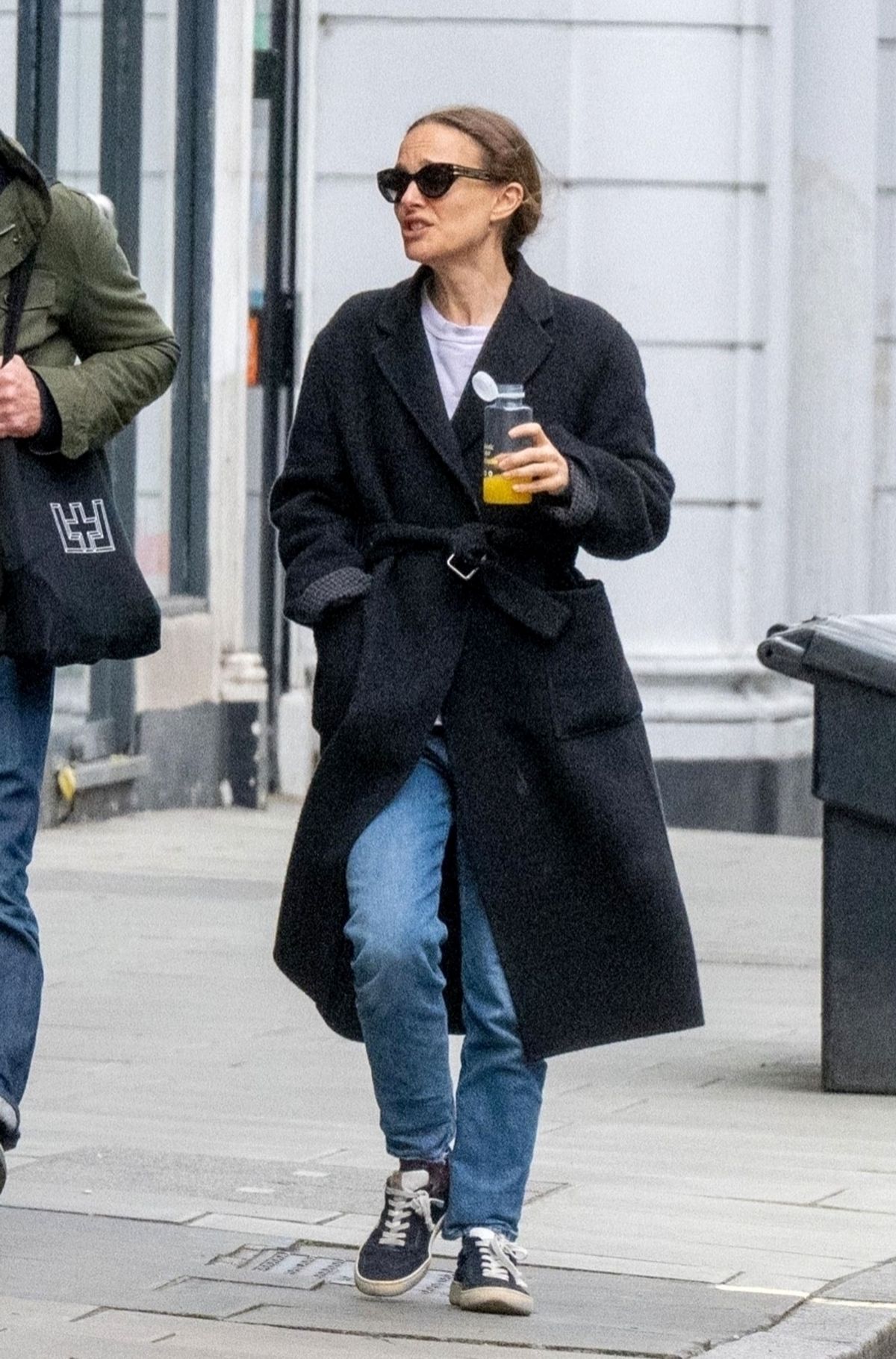 Natalie Portman Seen Leaving Planet Organic in London