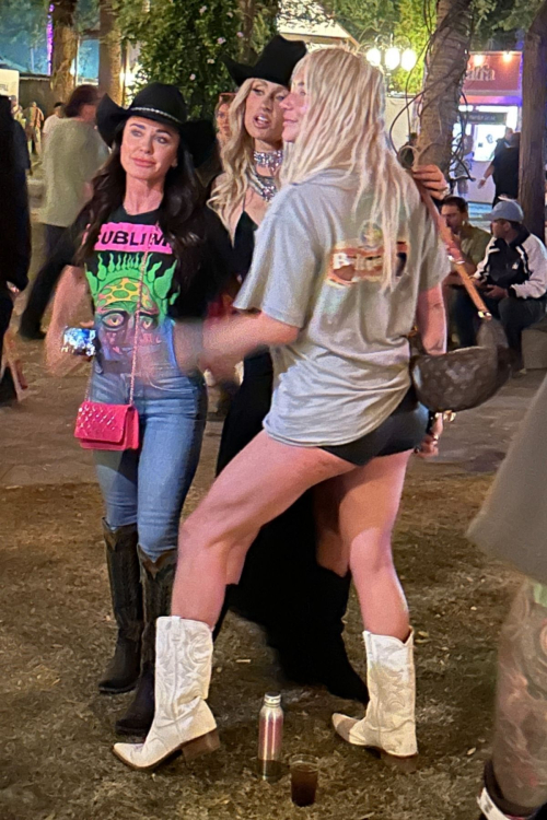 Paris Hilton, Kesha, and Kyle Richards at Coachella Music Festival 5