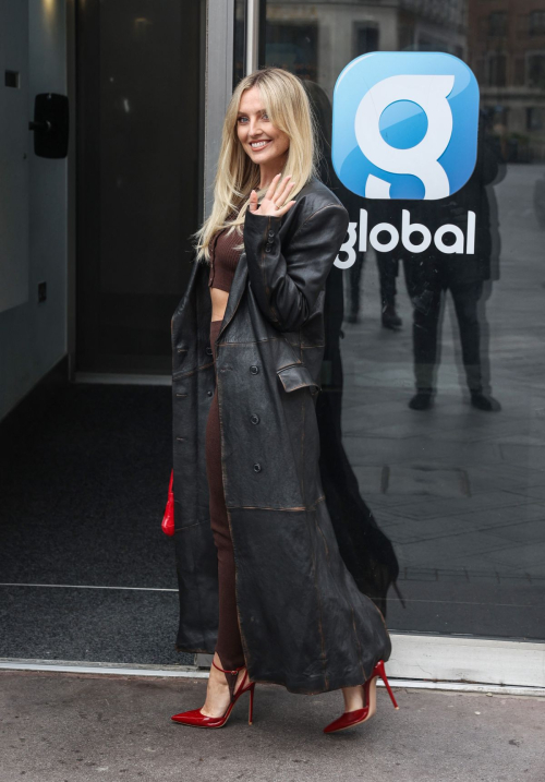 Perrie Edwards Departs Global Radio Studios in London